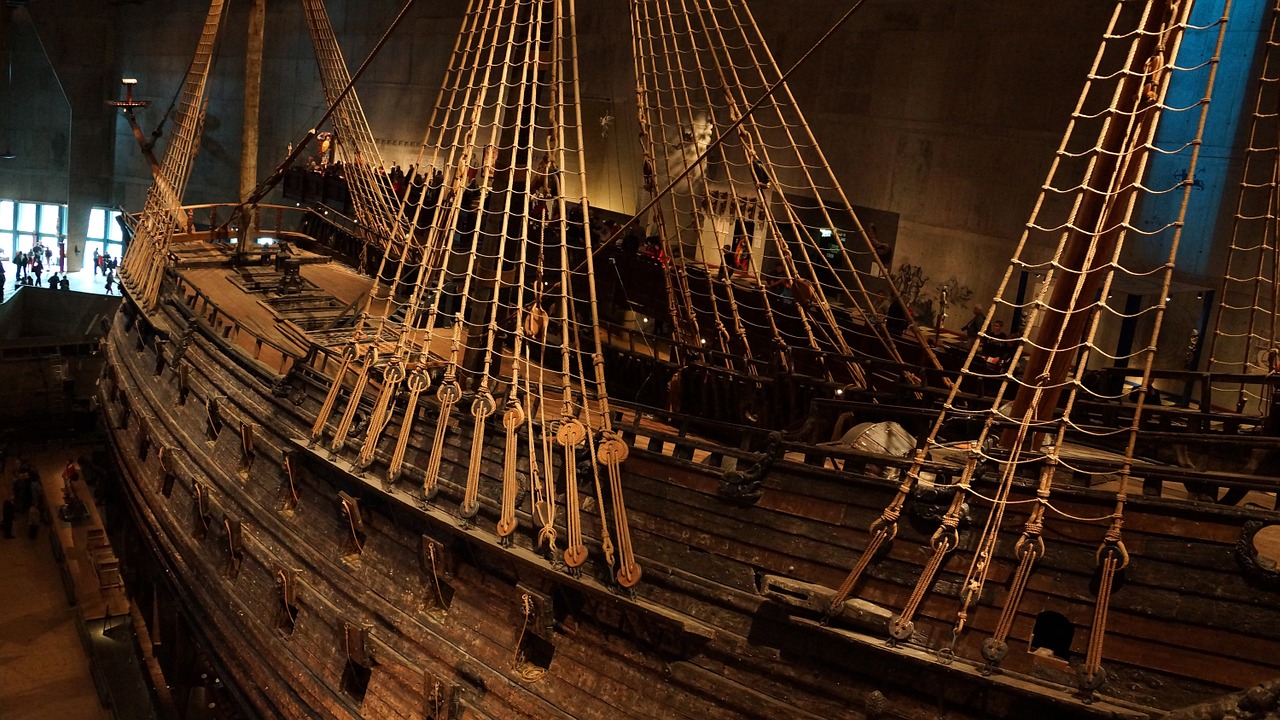 Galeón en el museo Vasa en Estocolmo