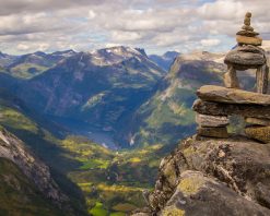 Monte Dalsnibba: Panorámica del Fiordo de Geiranger
