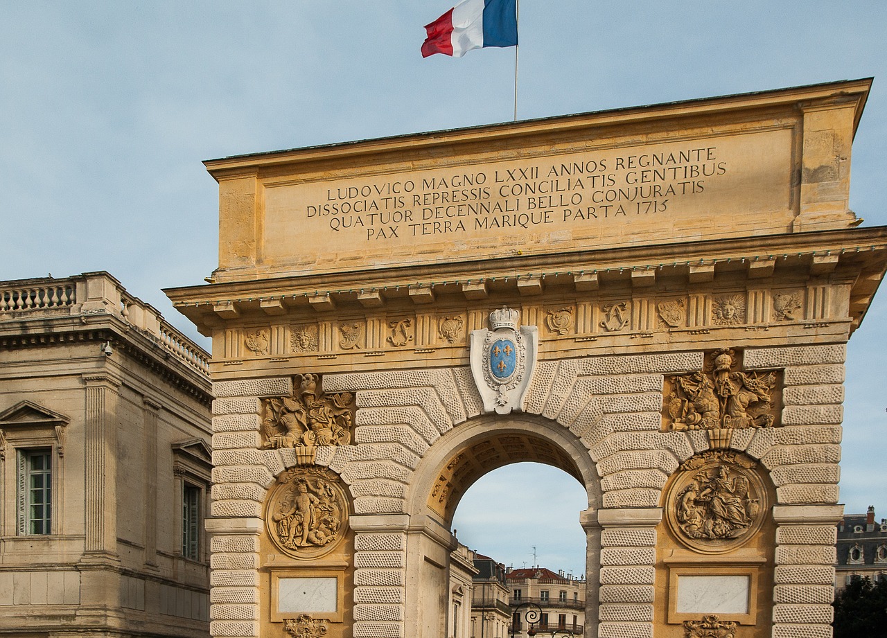 Puertas de la ciudad en Montpellier